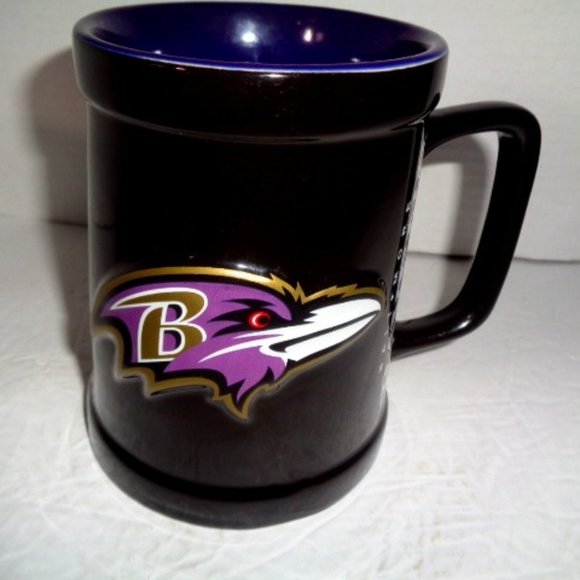 Baltimore Ravens Ceramic beer Stein, 5.5" Tall New - Picture 1 of 7